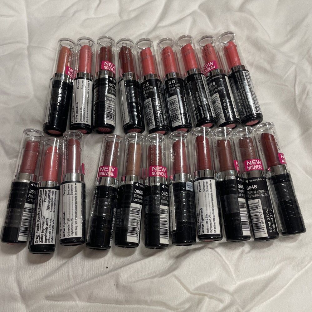 Lot Of 20 Wet N Wild MEGA SHIELD Lip Color NOS Pink Currant Birthday Variety